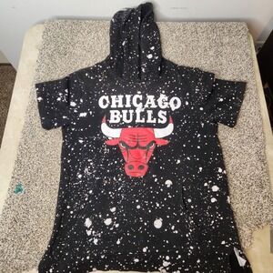Chicago Bulls Paint Splatter Hoodie Size Small Streetwear Y2k See Photos